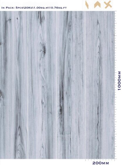 Vintage Stained Ash Wood Grain Tile 1000MM by 200MM