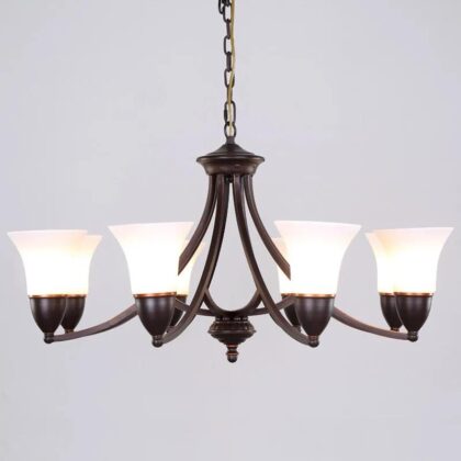 Classic Vintage Bronze Chandelier | 8 Arm