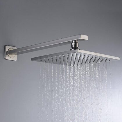 Concealed Modern Chrome Rainfall Shower Kit