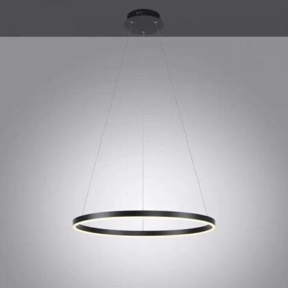 600MM Metal + Silica Anthracite LED Chandelier