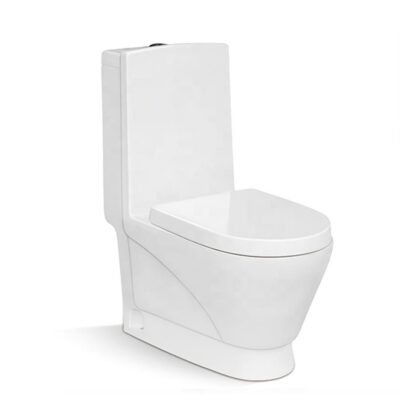 Modern unibody (one piece) floor mounted toilet