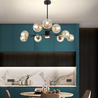 12 Globe Modern Sputnik Chandelier