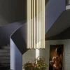 Modern 8 Tube Linear Chandelier - Image 3