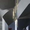 Modern 8 Tube Linear Chandelier - Image 4