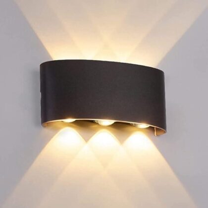 Ovalis LED UP Down Sconce-8-BLA