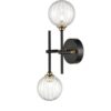 Abstraction - 2 Light Fixture - Black And Brass