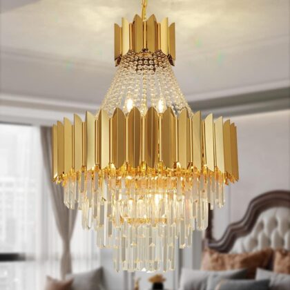 Post Modern Angular Crystal Chandelier Light - 830MM