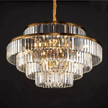 Cyril Post Modern Crystal Chandelier