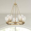 Bellis Soft Gold Ring Pendant Chandelier - Image 7