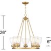 Bellis Soft Gold Ring Pendant Chandelier - Image 3