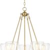 Bellis Soft Gold Ring Pendant Chandelier - Image 6