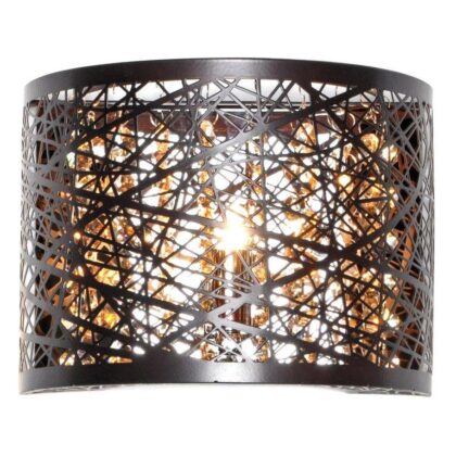 Inca Crystal and Bronze Wall Light