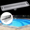 Vintage Linear Shower Floor Drain with Removal Cover-200mm - Image 2