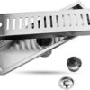 Vintage Linear Shower Floor Drain with Removal Cover-200mm - Image 3