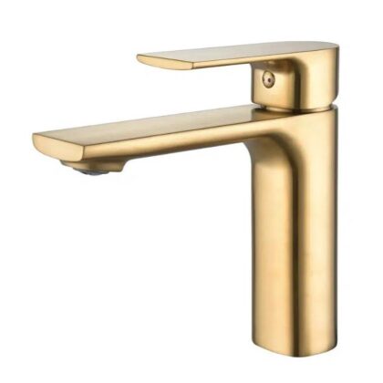 Vintage Basin Mixer – Brushed Gold