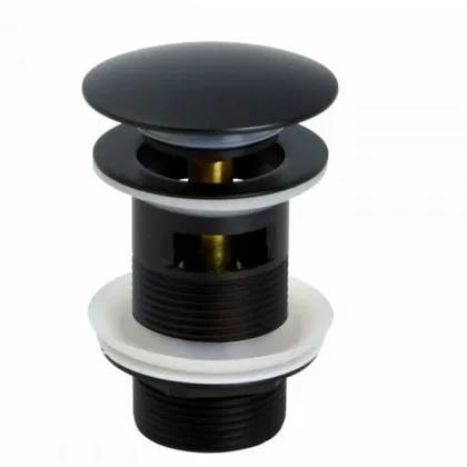 Vintage Pop Up Drain- Matte Black