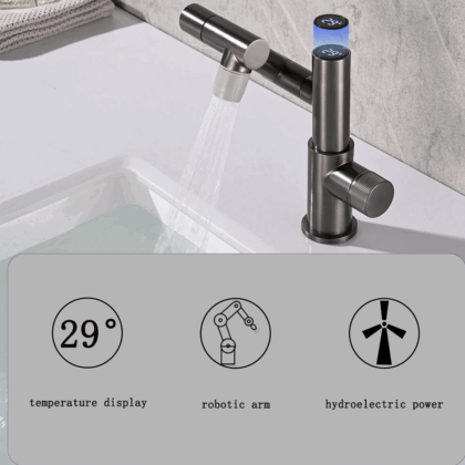 Vintage Digital Flexiarm Faucet - Self Powered