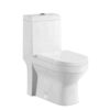 Modern Unibody (One Piece) Floor Mounted Toilet - Image 2