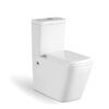 Modern Two Piece Floor Mounted Toilet -  Angular - Image 2