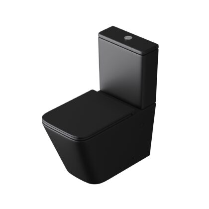 Vintage Black Angular Toilet - Soft Close - WDI ECO-Flush Pump