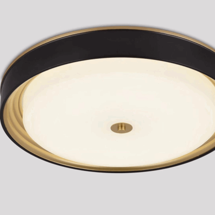 Vintage Gold and Black Ceiling Light - 400MM Diameter