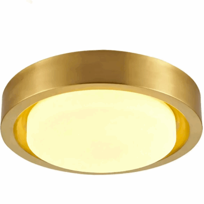 Vintage Circular Ceiling Light- Gold