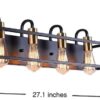 Industrial Style Wall Light-4 Lights - Image 9