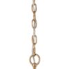 Vintage Iron 8 Arm Soft Gold Candelabra Chandelier - Image 5