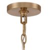 Vintage Iron 8 Arm Soft Gold Candelabra Chandelier - Image 6