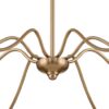 Vintage Iron 8 Arm Soft Gold Candelabra Chandelier - Image 7