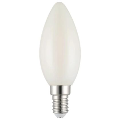 7W - Candle Shape LED Bulb - E14 Base - Frosted/Opal Shade - 4000K - Neutral White