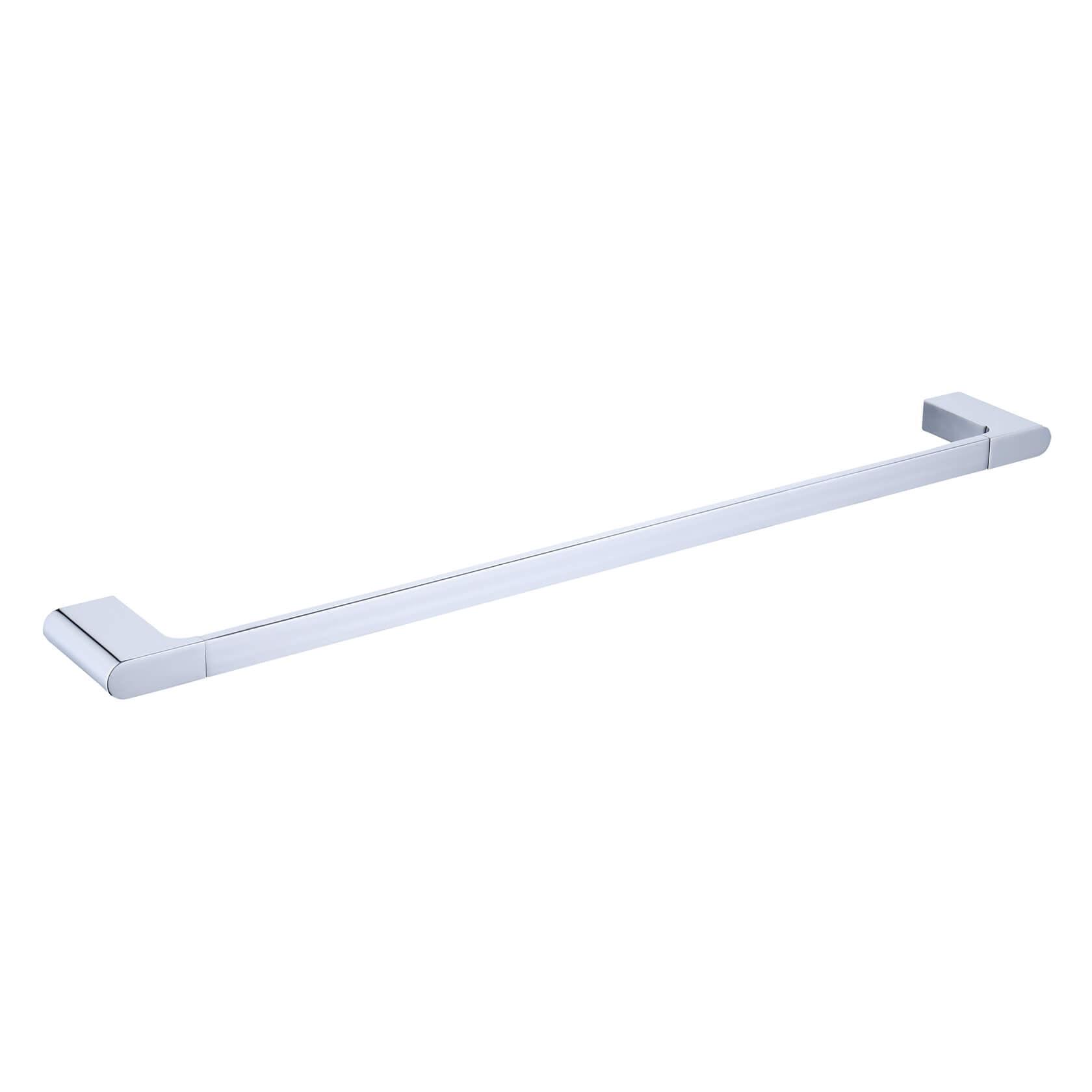 The Classic Single Towel Rack – 600mm Long – Chrome – Stainless Steel