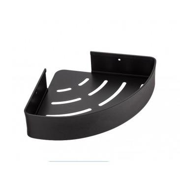 The Single Corner Shelf – 200mm – Matte Black Finish – Steel