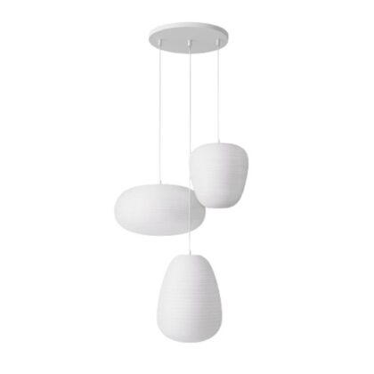 The Rituals 10" Diameter 1-Light Contemporary Pendant Light - White Finish - Blown Glass