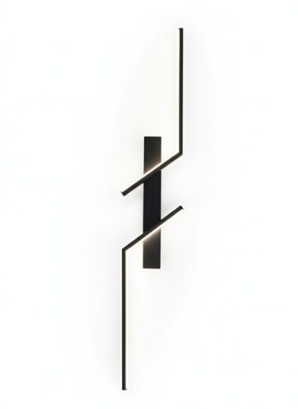The Nordic Aurora 31.5" Long 1-Light Minimalist LED Wall Lamp - White - Aluminium & Acrylic
