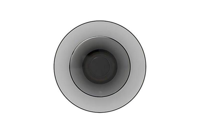 The Glass Disc 12″ Diameter 1-Light LED Modern Wall Lamp – Black – Iron & Glass — angle 5