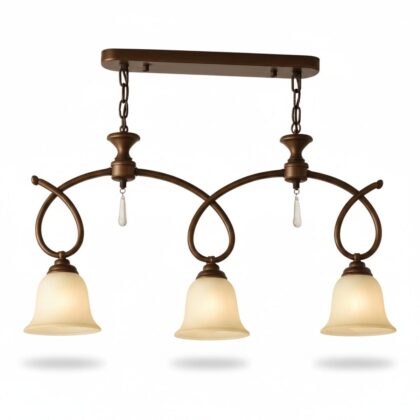 Lancaster 3 Light Linear Pendant - Brushed Bronze