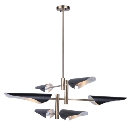 Merced Contemporary Industrial Swing Sputnik Chandelier