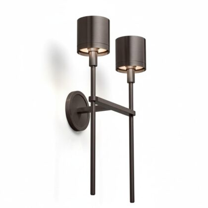 The Ventoux 12" Long 2-Light Artisan Wall Light - Oil Rubbed Bronze - Solid Brass
