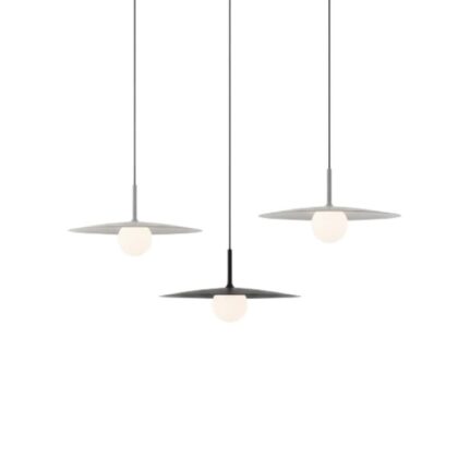 The Dish Metal 9.8" Diameter 1-Light Minimalist Pendant - Metal