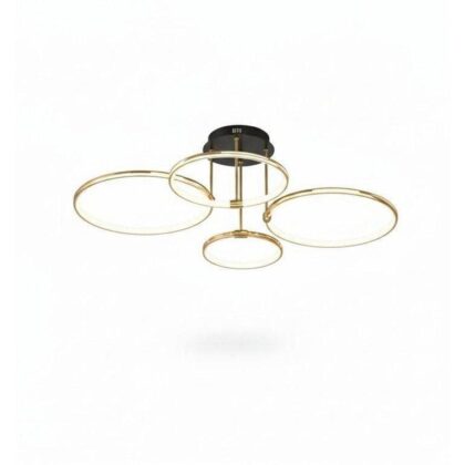 Modern LED 4-Ring Chandelier