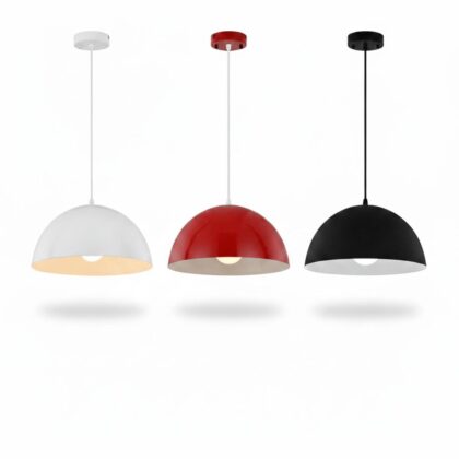 The Stockpot Nordic 16" Diameter 1-Light Scandinavian Pendant Light - Aluminum