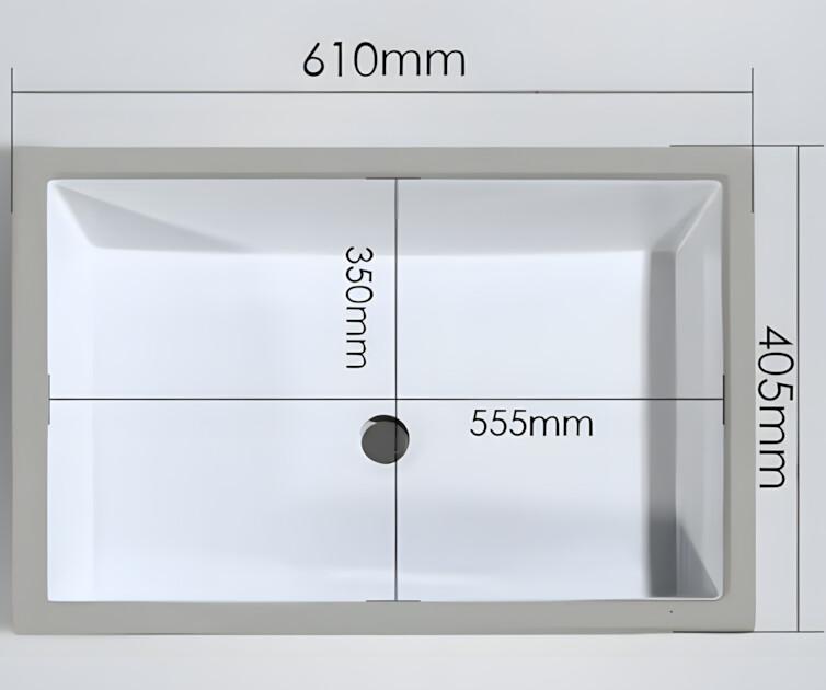 24-Inch Rectangular UnderMount Basin
