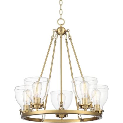 Bellis Soft Gold Ring Pendant Chandelier