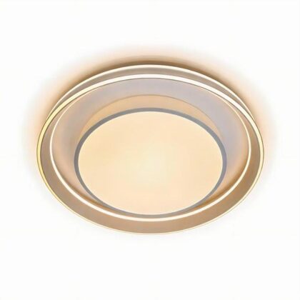 The Angelic Halo 80W 1-Light Contemporary LED Ceiling Light - Matt Gray - Metal & Polycarbonate