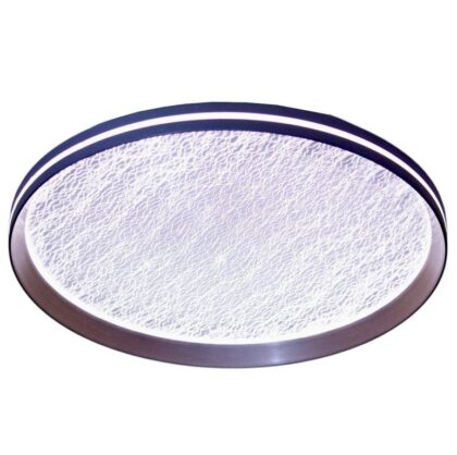 The Lunar Minimalist 36W Flush Mount LED Ceiling Light - Platinum Gray, White & Gold