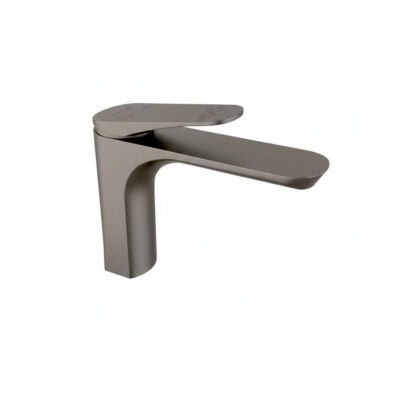 The Vintage Single-Lever 180mm Basin Mixer Tap - Gun Grey - Solid Brass