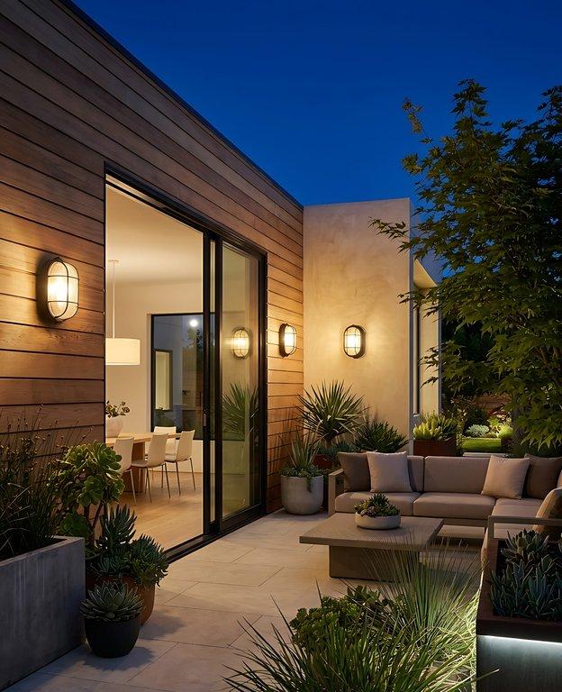 The Bulkhead Beacon 16cm Wide 1-Light Nautical Outdoor Wall Light – Matte Black – Glass — angle 2