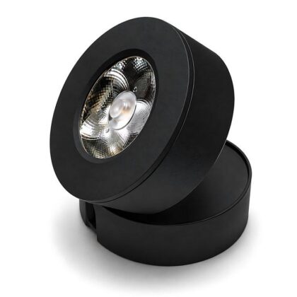 7W Surface Spotlight - Black - 4000K