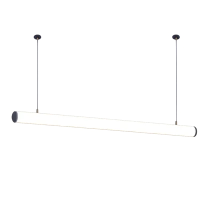 The Round Frosted Tube Linear Pendant Light - 1.2M - 36W - 6000K